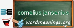 WordMeaning blackboard for cornelius jansenius